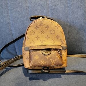 Monogram Mini Backpack in Brown